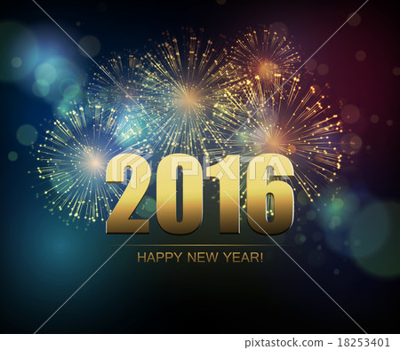 Vector Holiday Fireworks Background Vector Holiday Fireworks Background 18253401
