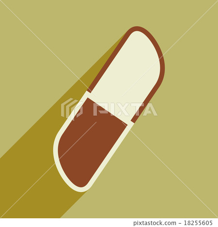 Flat with shadow icon and mobile application Flat with shadow icon and mobile application 18255605