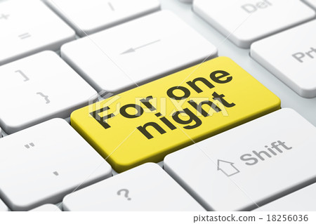 Vacation concept: For One Night on computer Vacation concept: For One Night on computer 18256036