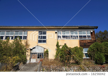 A wooden school building that was discontinued A wooden school building that was discontinued 18256042