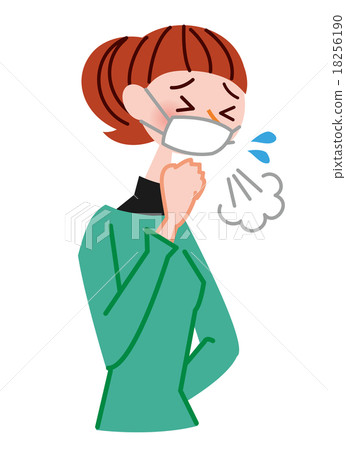 A woman with a cold 18256190