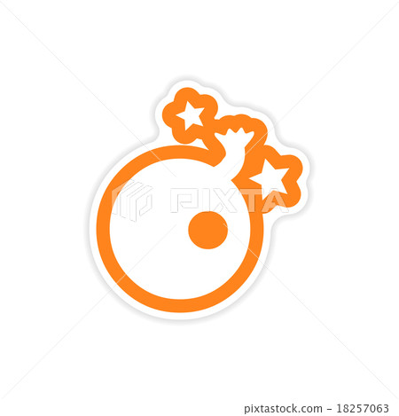 stylish sticker bomb with a wick and stars stylish sticker bomb with a wick and stars 18257063