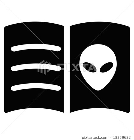 Alien Face Book Flat Icon Alien Face Book Flat Icon 18259622
