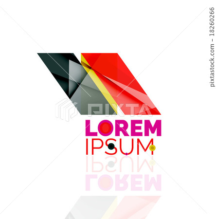 Logo, abstract geometric business icon 18260266