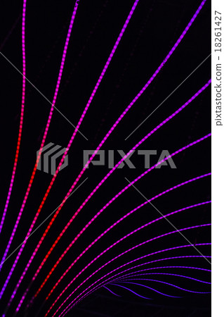 Neon abstract background of lines and bokeh Neon abstract background of lines and bokeh 18261427