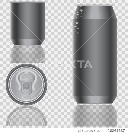Aluminum packaging for beverages. Vector . 18261887