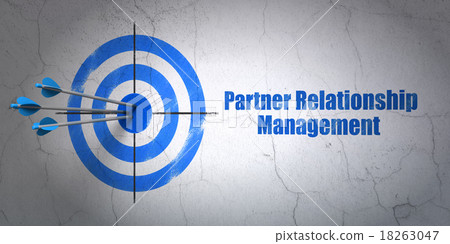 Finance concept: target and Partner Relationship 18263047