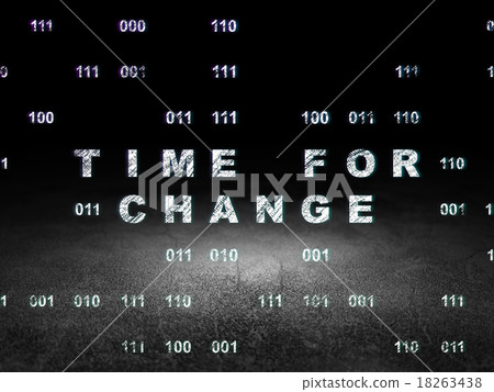 Timeline concept: Time for Change in grunge dark 18263438