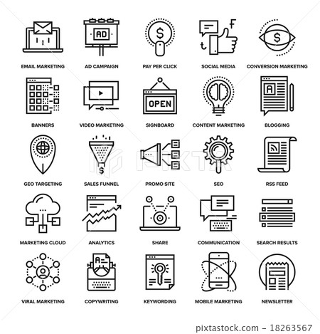 Digital Marketing Icons 18263567