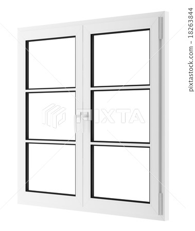 window isolated on white background window isolated on white background 18263844