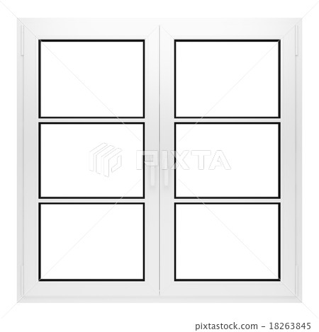 window isolated on white background window isolated on white background 18263845