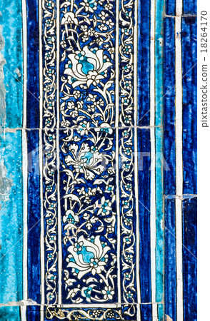 Tiled background with oriental ornaments Tiled background with oriental ornaments 18264170