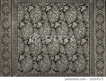 Tiled background with oriental ornaments 18264171