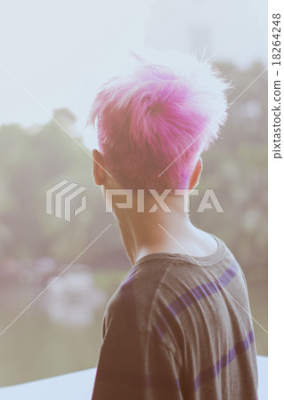 pink hair man pink hair man 18264248