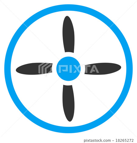 Air Screw Flat Icon Air Screw Flat Icon 18265272