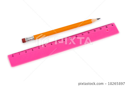 Ruler and pencil Ruler and pencil 18265897