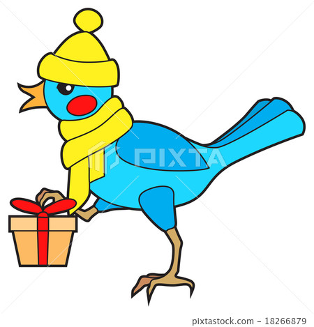 Bird with gift 18266879