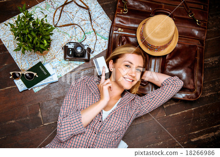 Concept for dreamy girl and traveling 18266986