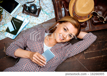 Concept for dreamy girl and traveling Concept for dreamy girl and traveling 18266995