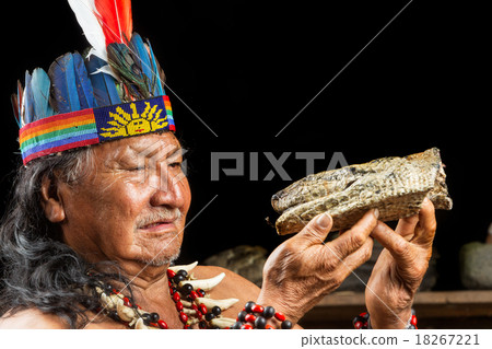 Amazonian Shaman Portrait Amazonian Shaman Portrait 18267221