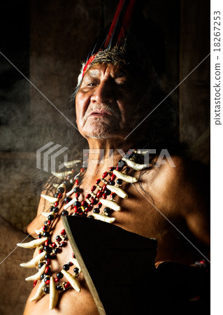 Amazonian Shaman Portrait 18267253