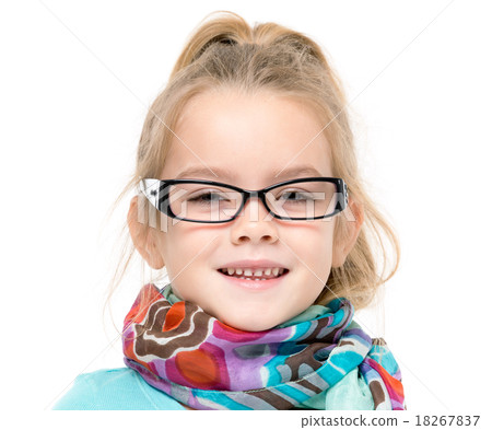 Little Girl in Eyeglasses Posing Little Girl in Eyeglasses Posing 18267837