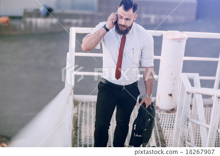 business man outside business man outside 18267907