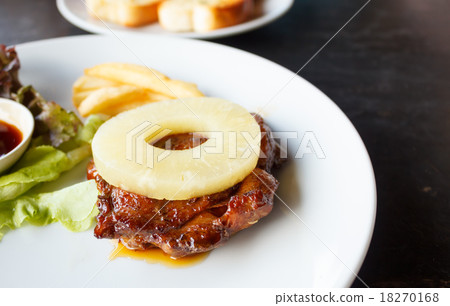 grilled chicken steak with pineapple grilled chicken steak with pineapple 18270168