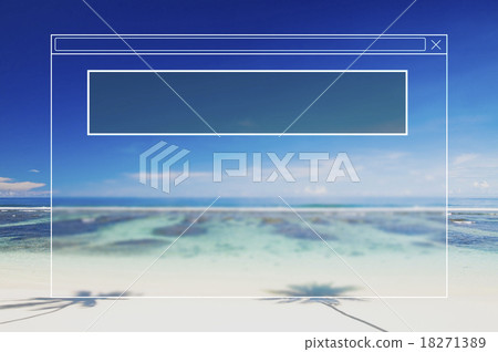 Copy Space Frame Summer Vacation Holiday Concept 18271389