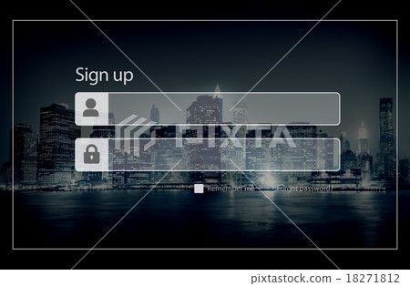 Sign Up Registration Password Privacy Security Concept Sign Up Registration Password Privacy Security Concept 18271812