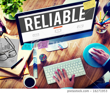 Reliable Integrity Efficiency Trust Trustworthy Concept 18271953