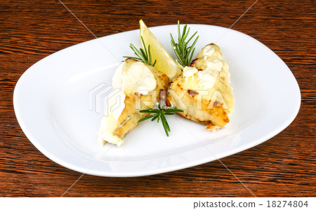 Baked perch fillet Baked perch fillet 18274804