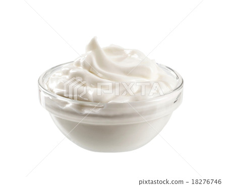 Swirl of smooth cream 18276746