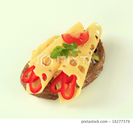Bread and Swiss cheese 18277378