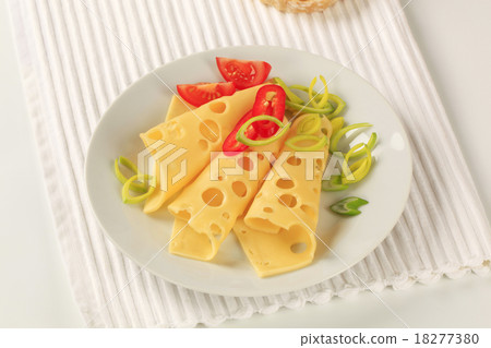 Slices of Swiss cheese Slices of Swiss cheese 18277380