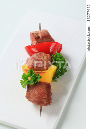 Juicy pork skewer 18277652