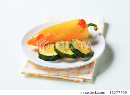 Roasted pepper and zucchini 18277769