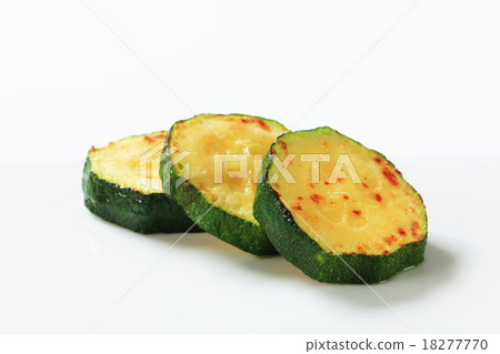 Pan fried zucchini 18277770