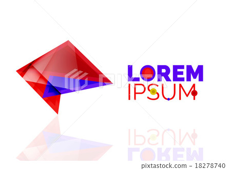 Logo, abstract geometric business icon 18278740
