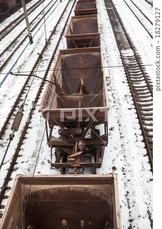 Empty freight wagons Empty freight wagons 18279127