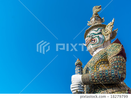 Giant Guard Statue, Wat ra Kaew Bangkok Thailand Giant Guard Statue, Wat ra Kaew Bangkok Thailand 18279799