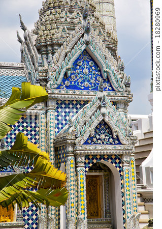 thailand asia   in  bangkok rain  temple leaf 18280969