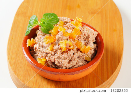 Meat spread with orange succade Meat spread with orange succade 18282863