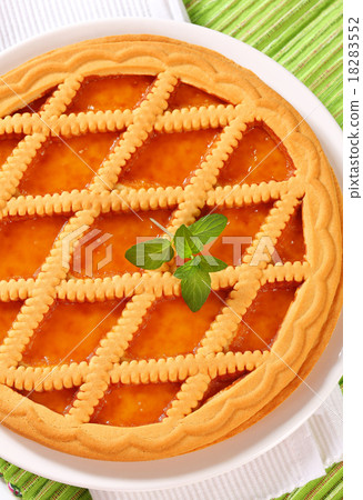 Lattice topped apricot crostata Lattice topped apricot crostata 18283552