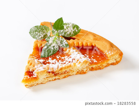 Lattice topped apricot tart 18283558