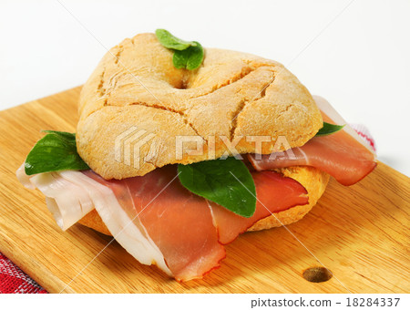 Dry-cured ham sandwich 18284337