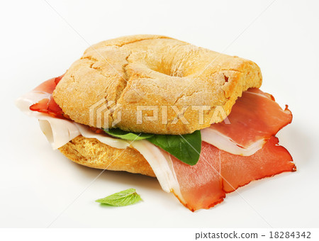 Dry-cured ham sandwich Dry-cured ham sandwich 18284342