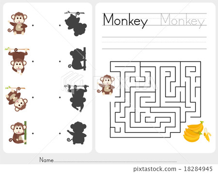 Maze game - Worksheet for education 18284945