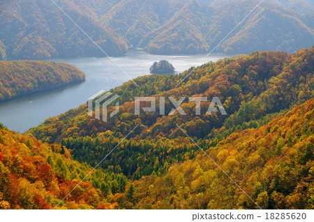 View from Bandai Azuma Lake Line 18285620