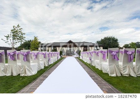 decorated wedding chair 18287470